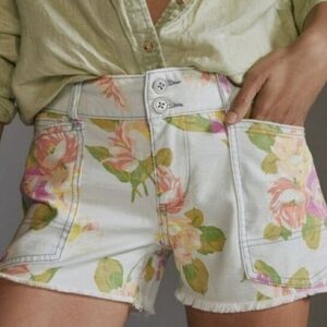 Anthropologie Pilcro Floral Women's Shorts Size 29